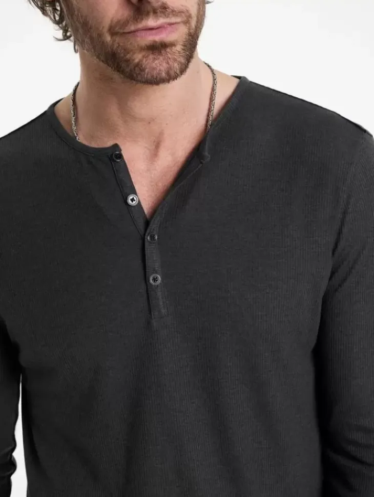 Henleys>John Varvatos CARVER HENLEY CARBON