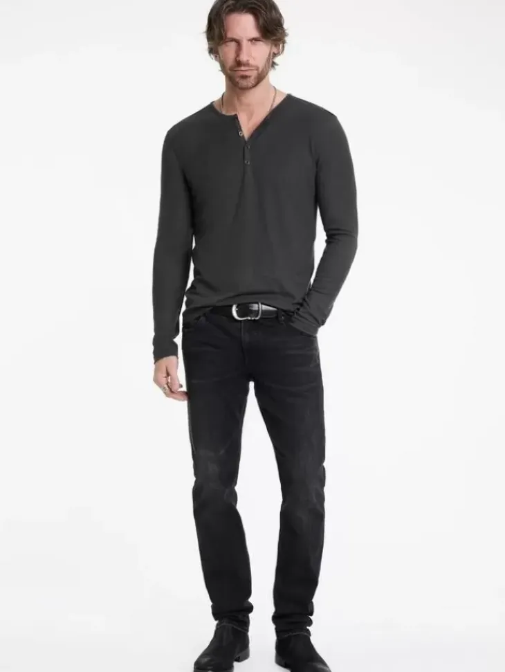 Henleys>John Varvatos CARVER HENLEY CARBON