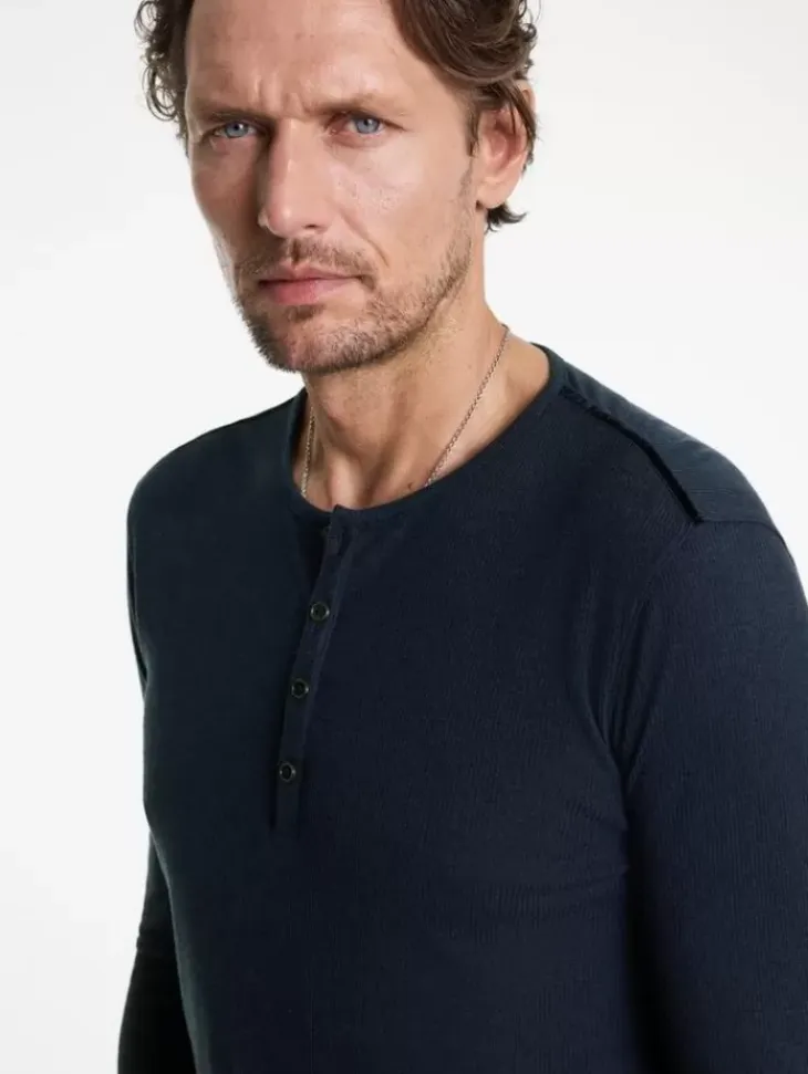 Henleys>John Varvatos CARVER HENLEY INK