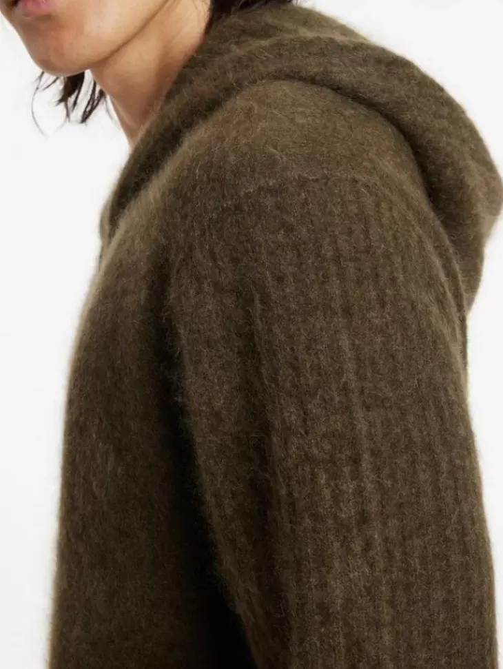 Leather & Outerwear|Tops>John Varvatos CATHERINE HOODIE DEEPOLIVE