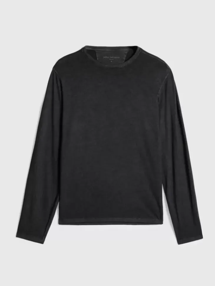 Tops>John Varvatos CHESTER CREW BLACK