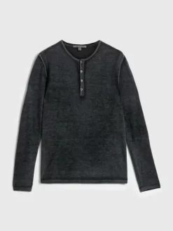 Henleys|Sweaters>John Varvatos CHRISTIE HENLEY FATIGUE