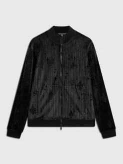 Coats And Jackets>John Varvatos CLAVIER BOMBER BLACK