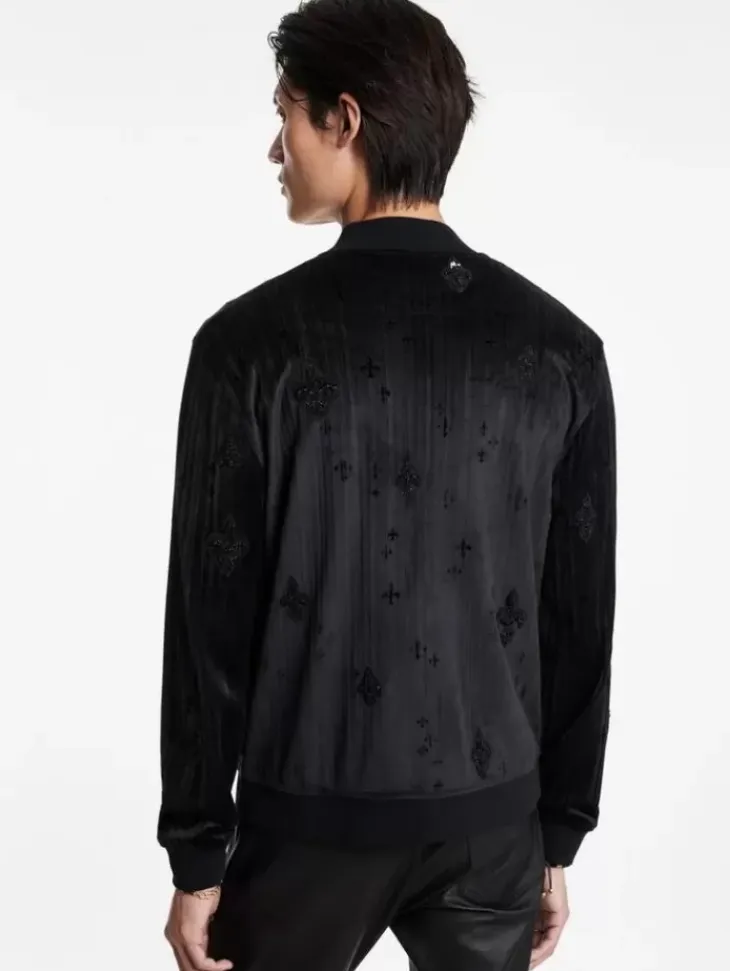 Coats And Jackets>John Varvatos CLAVIER BOMBER BLACK