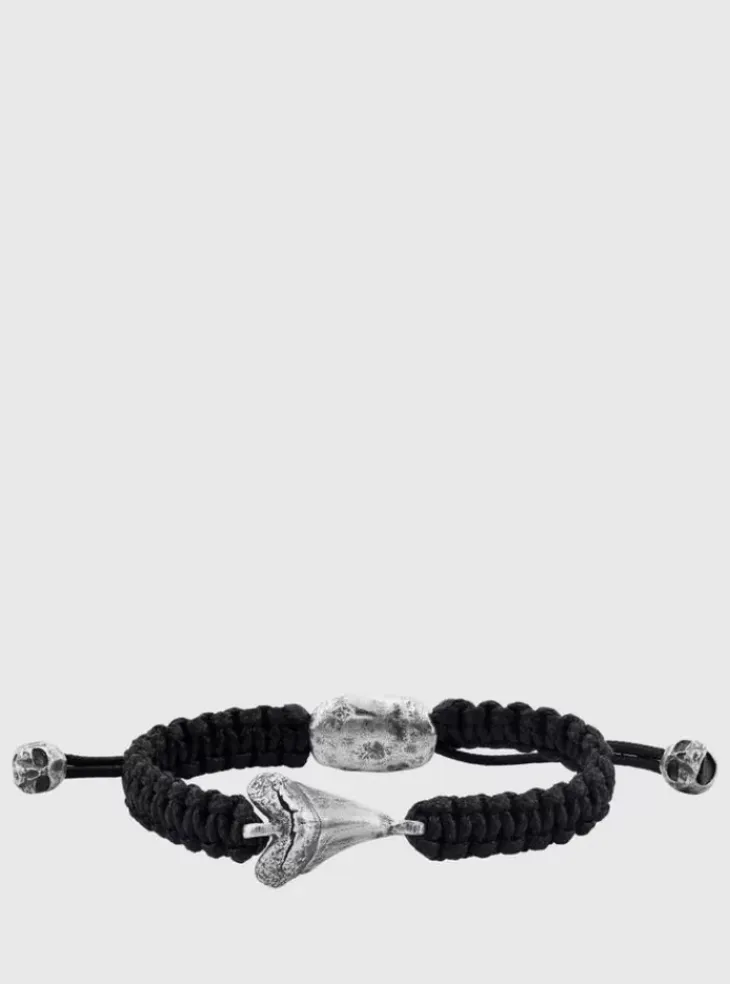 Jewelry>John Varvatos CORDED SHARK TOOTH BRACELET NOCOLOR