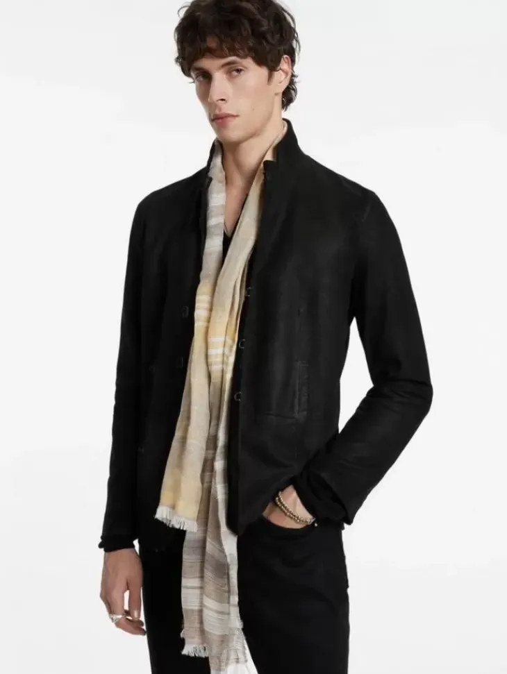 Shoes & Accessories>John Varvatos CORTEL SCARF CLAY