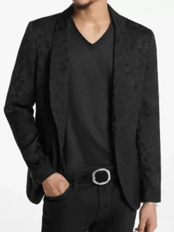 Leather & Outerwear|Tops>John Varvatos CRESCENT JACKET BLACK