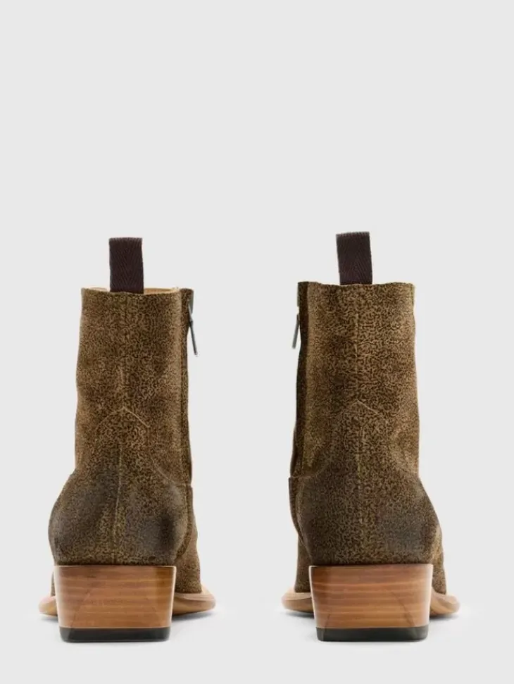 Boots|Leather Boots>John Varvatos CROSBY ZIP BOOT LTCARAMEL