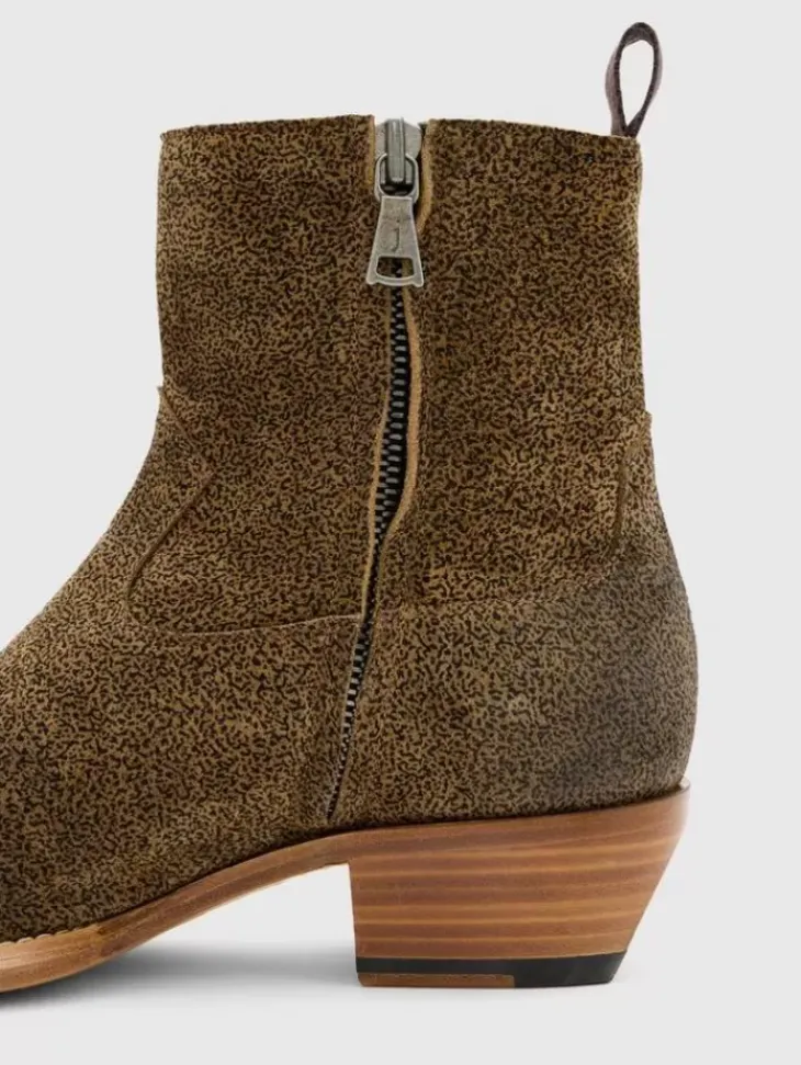 Boots|Leather Boots>John Varvatos CROSBY ZIP BOOT LTCARAMEL