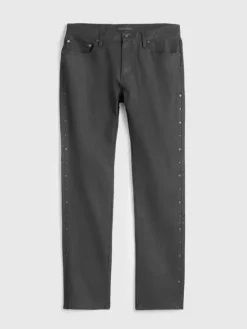 Jeans & Pants>John Varvatos DANTE STUDDED JEANS DKSTEELHTR