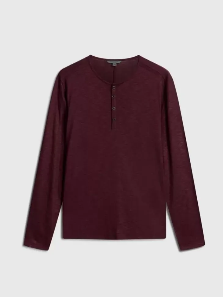 Henleys>John Varvatos DANVILLE HENLEY POPRED
