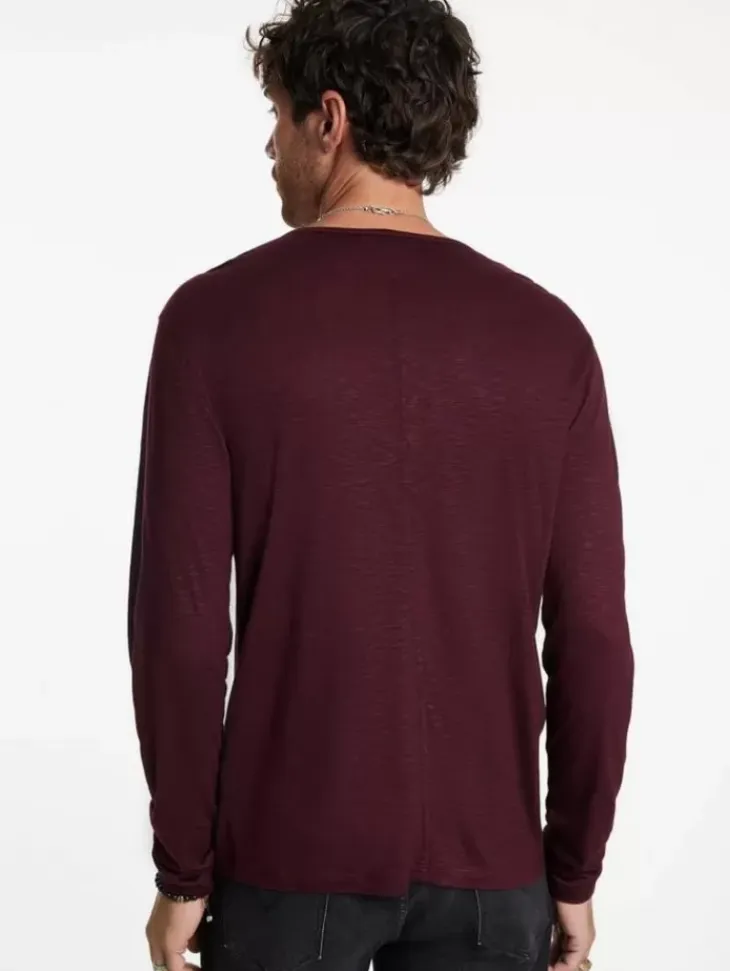 Henleys>John Varvatos DANVILLE HENLEY POPRED