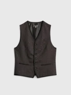 Suit Jackets>John Varvatos DAVIE VEST CHARCOALGREY