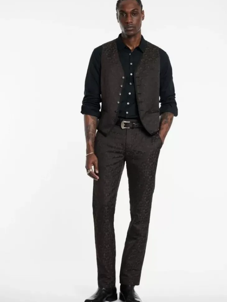 Suit Jackets>John Varvatos DAVIE VEST CHARCOALGREY