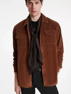 Scarves & Ties>John Varvatos DICKIE SCARF CHOCOLATE