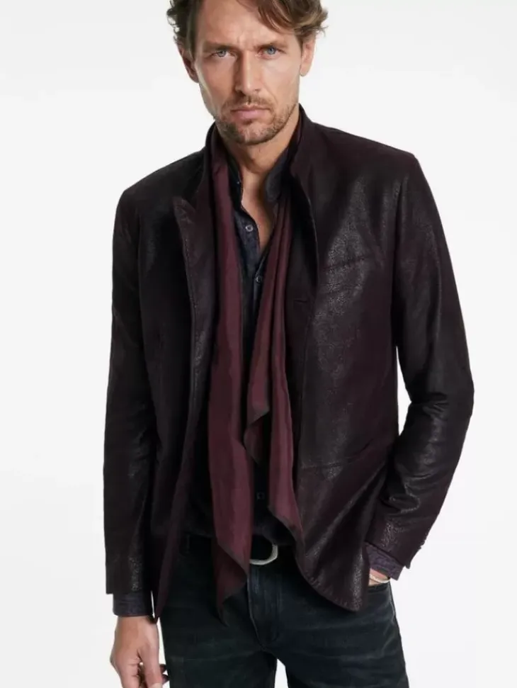 Scarves & Ties>John Varvatos DICKIE SCARF OXBLOOD