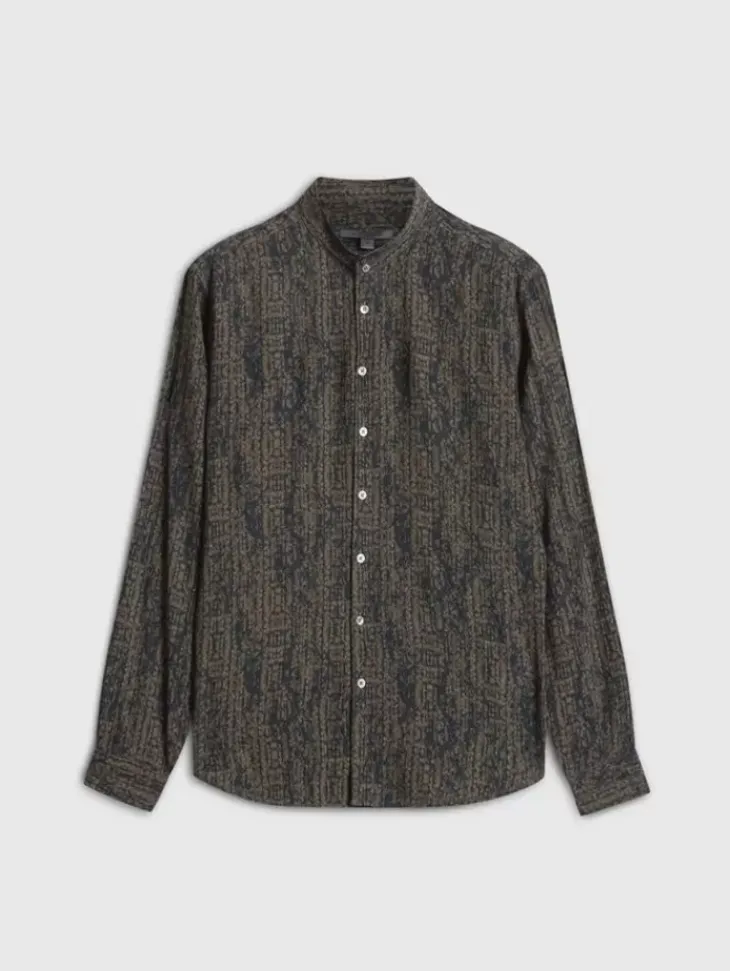 Shirts>John Varvatos DORA SHIRT LTBROWN