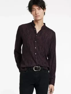 Shirts>John Varvatos DORA SHIRT DARKPLUM