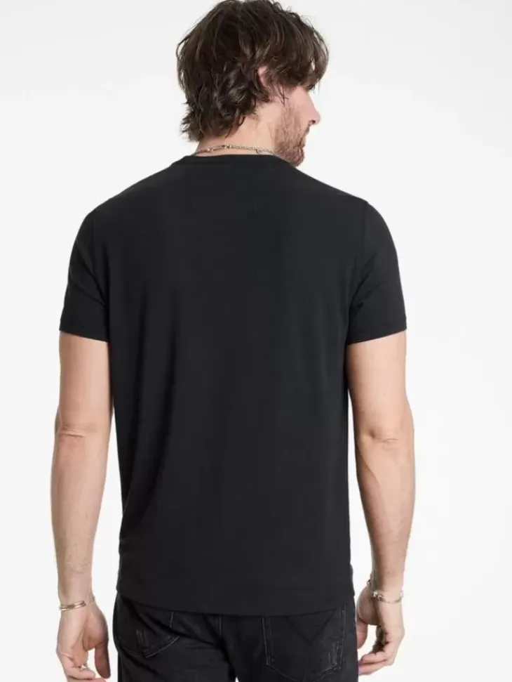 Graphic Tees>John Varvatos ELEMENTS PEACE TEE BLACK