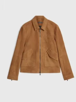 Leather & Outerwear|Tops>John Varvatos ELLISON BLOUSON JACKET COPPER