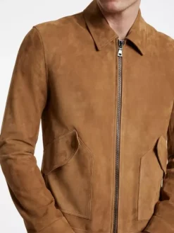 Leather & Outerwear|Tops>John Varvatos ELLISON BLOUSON JACKET COPPER