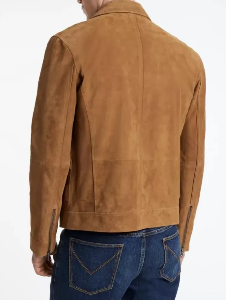 Leather & Outerwear|Tops>John Varvatos ELLISON BLOUSON JACKET COPPER