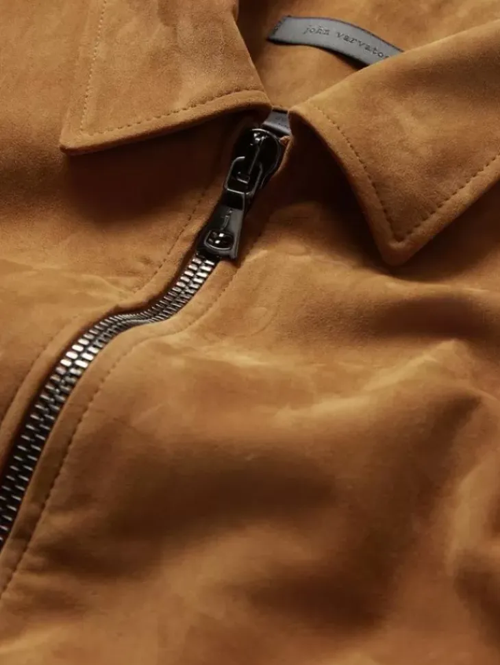 Leather & Outerwear|Tops>John Varvatos ELLISON BLOUSON JACKET COPPER