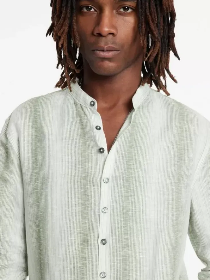 Tops>John Varvatos ESTILL SHIRT CANTALOUPE