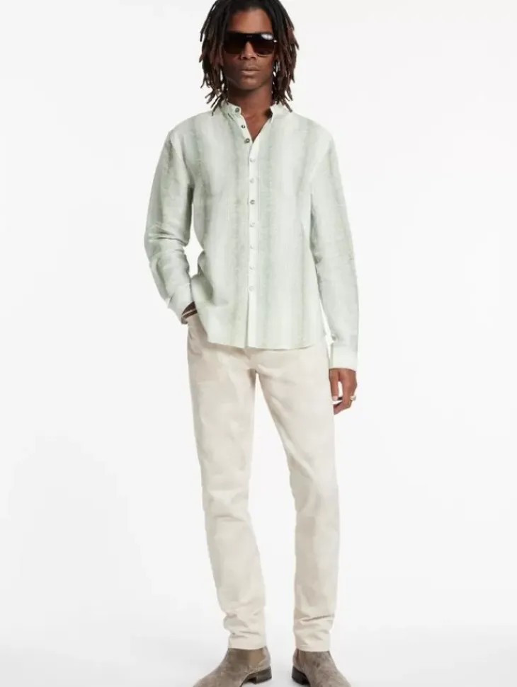 Tops>John Varvatos ESTILL SHIRT CANTALOUPE