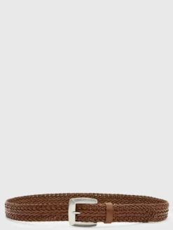 Belts|Leather Belts>John Varvatos FENNIMORE BELT BROWNSTONE