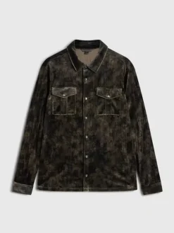 Shirts>John Varvatos FERENTINO SHIRT CHARCBROWN