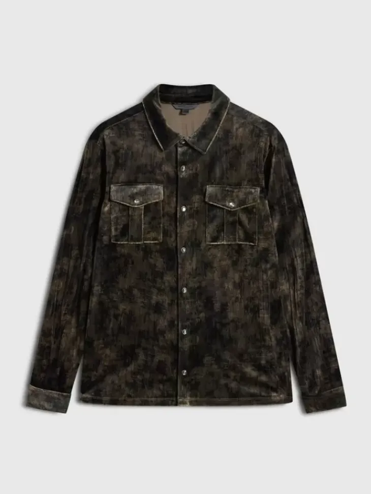 Shirts>John Varvatos FERENTINO SHIRT CHARCBROWN