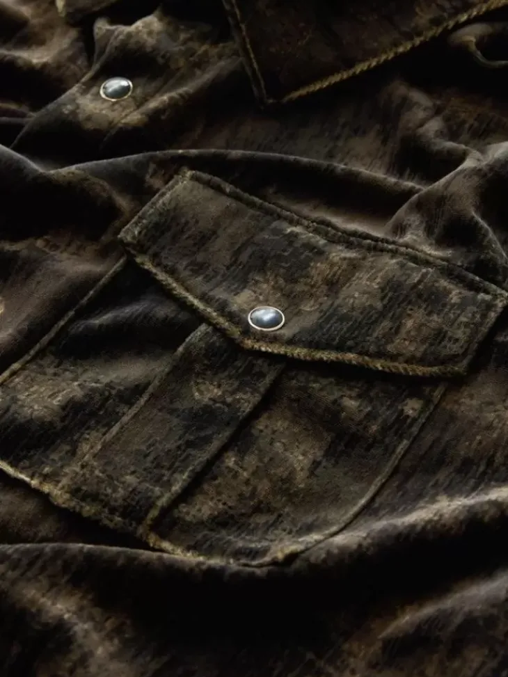 Shirts>John Varvatos FERENTINO SHIRT CHARCBROWN