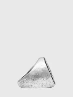 Jewelry>John Varvatos FLEUR DE LIS FEATURE RING WITH BLACK DIAMONDS NOCOLOR
