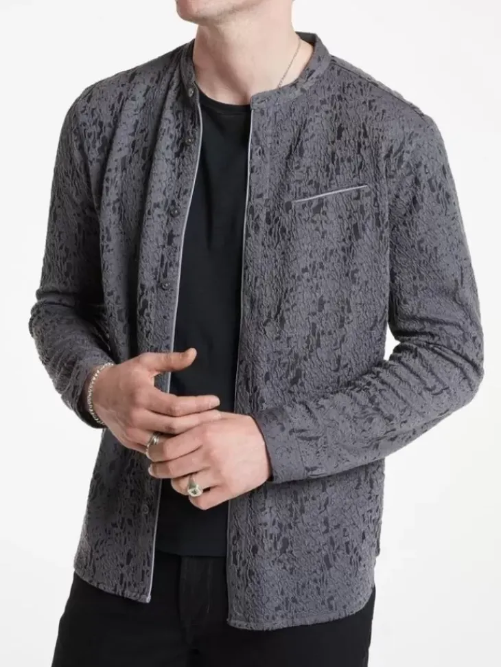 Tops>John Varvatos GLENN SHIRT GREYSTONE