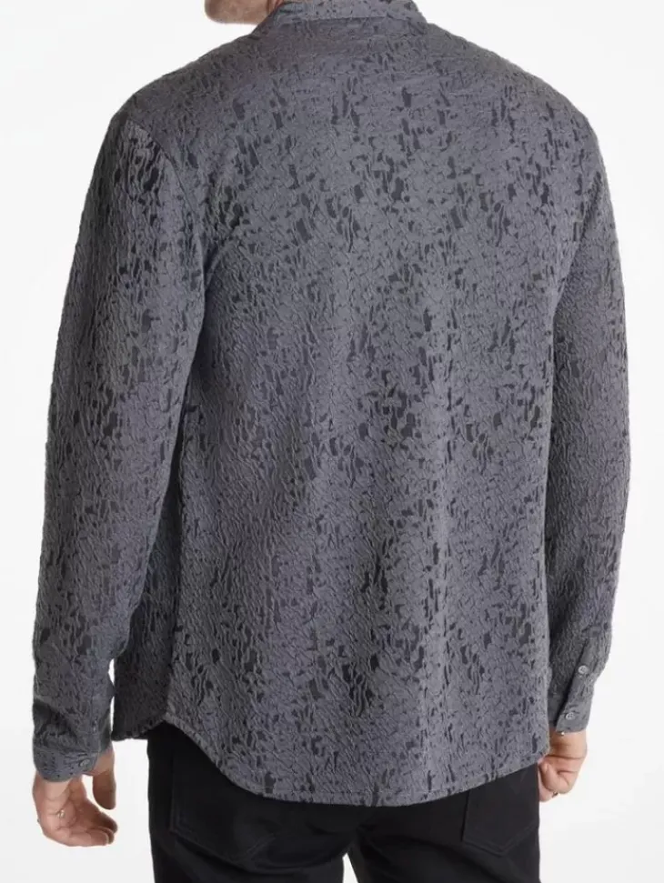 Tops>John Varvatos GLENN SHIRT GREYSTONE