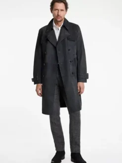 Coats And Jackets|Leather Jackets>John Varvatos HACKNEY COAT INDIGO
