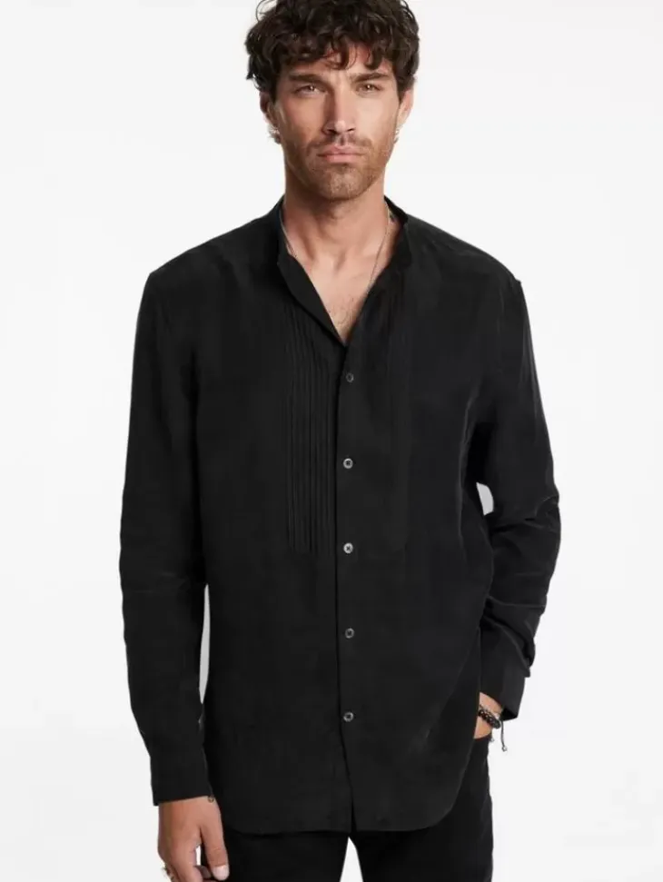 Shirts>John Varvatos HANOVER SHIRT BLACK