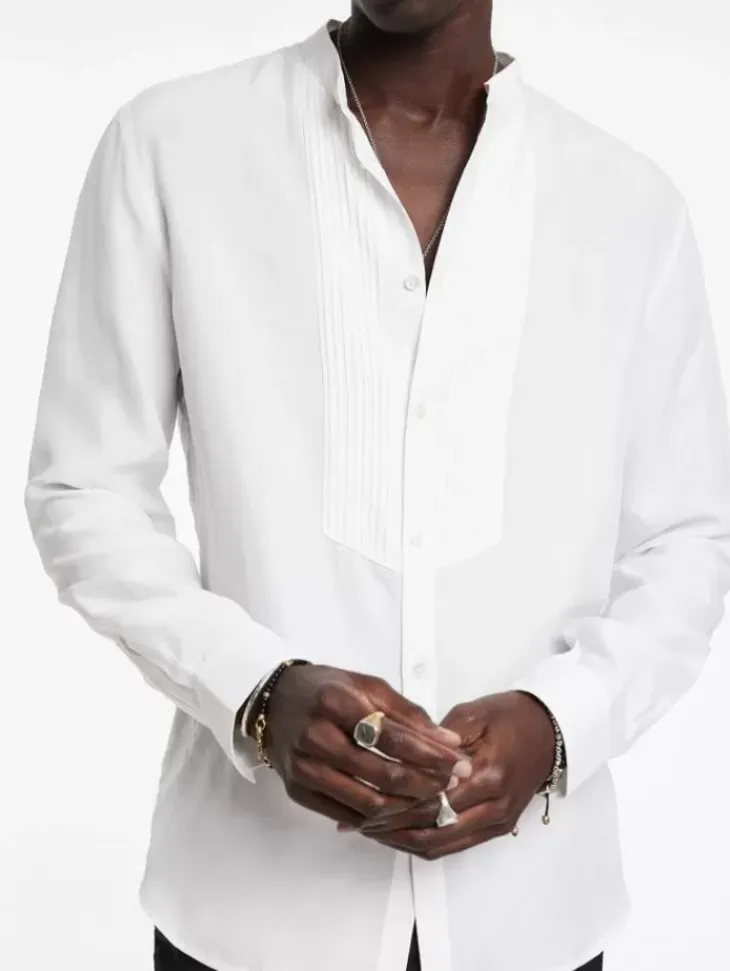 Shirts>John Varvatos HANOVER SHIRT WHITE