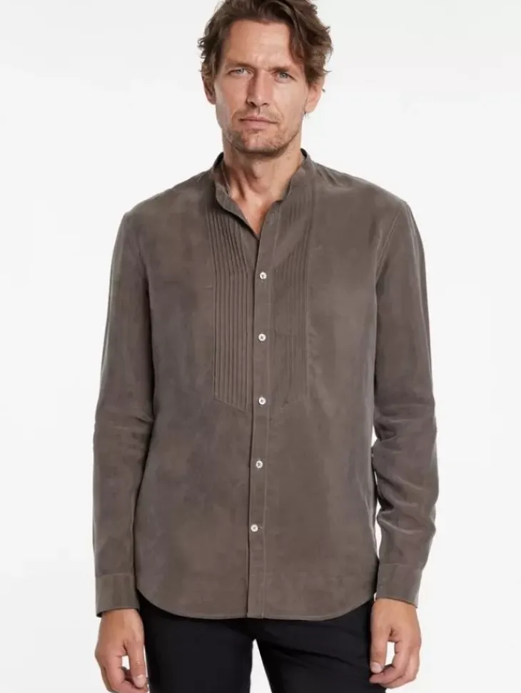 Shirts>John Varvatos HANOVER SHIRT OLDBARK