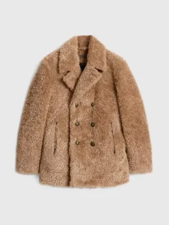Coats And Jackets>John Varvatos HARDEN PEACOAT SANDHEATHER