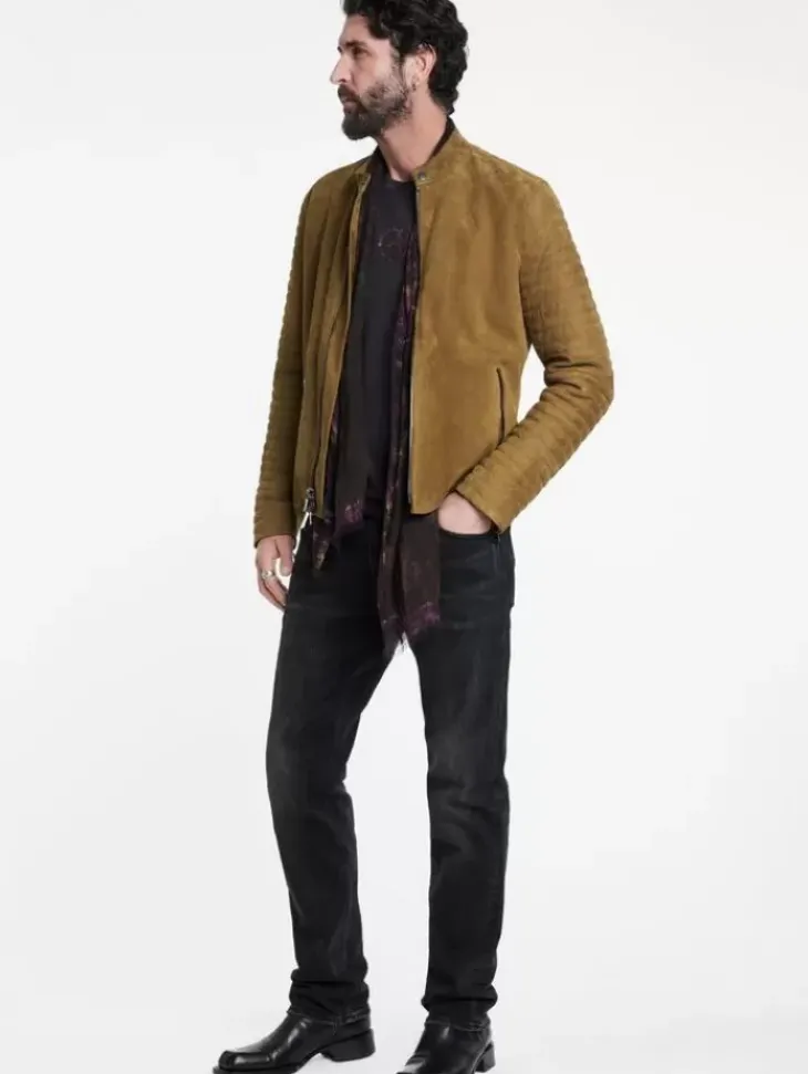 Coats And Jackets|Leather Jackets>John Varvatos HARRIS JACKET JUTE