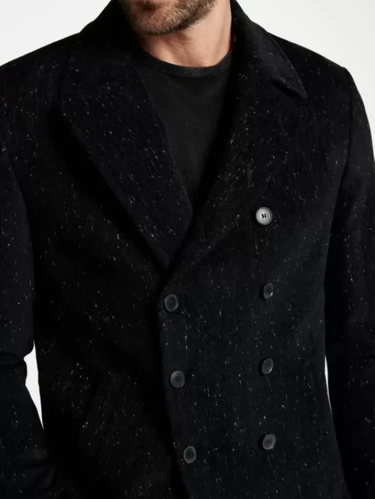Tops>John Varvatos HART PEACOAT BLACK