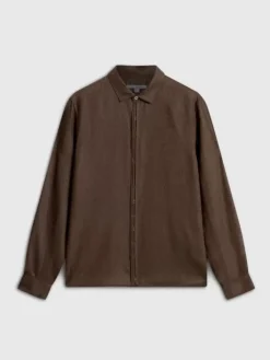 Shirts>John Varvatos HICKORY SHIRT LTCHOCOLATE