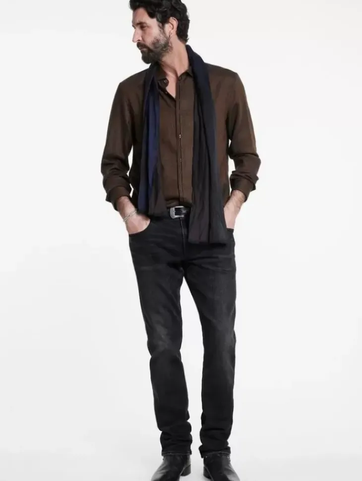 Shirts>John Varvatos HICKORY SHIRT LTCHOCOLATE