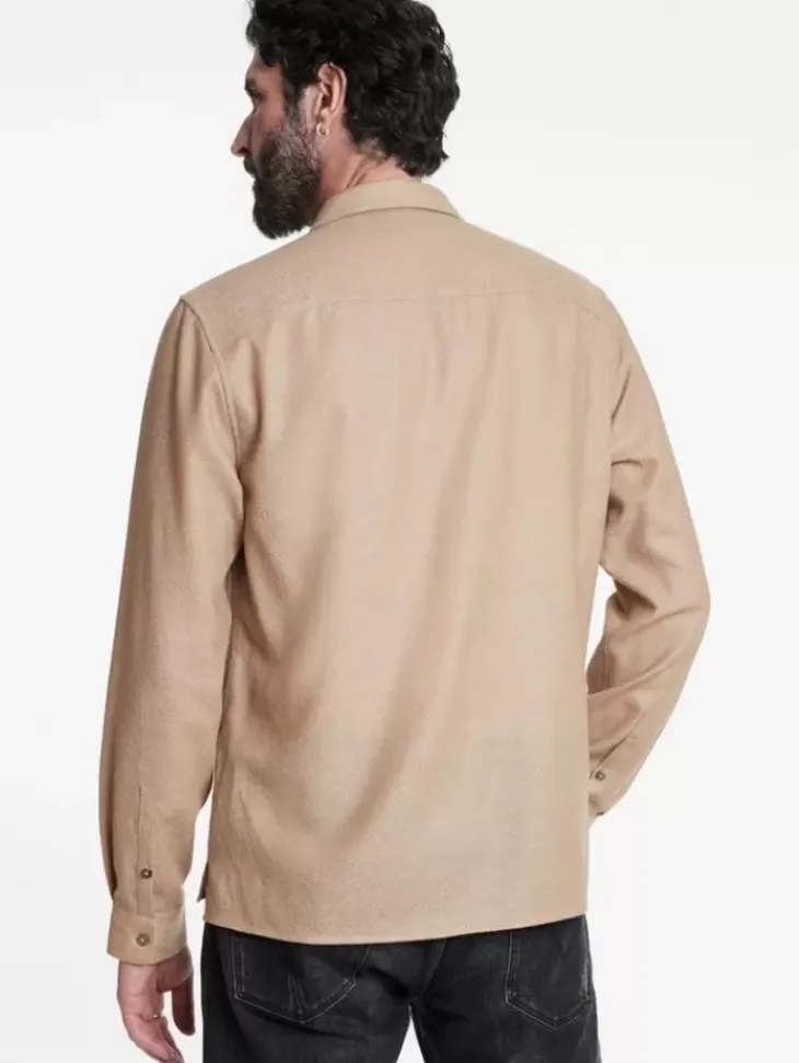 Shirts>John Varvatos HICKORY SHIRT TUMERIC