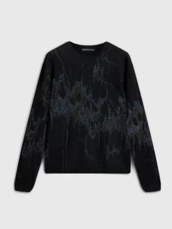 Sweaters>John Varvatos HILO CREW BLACK