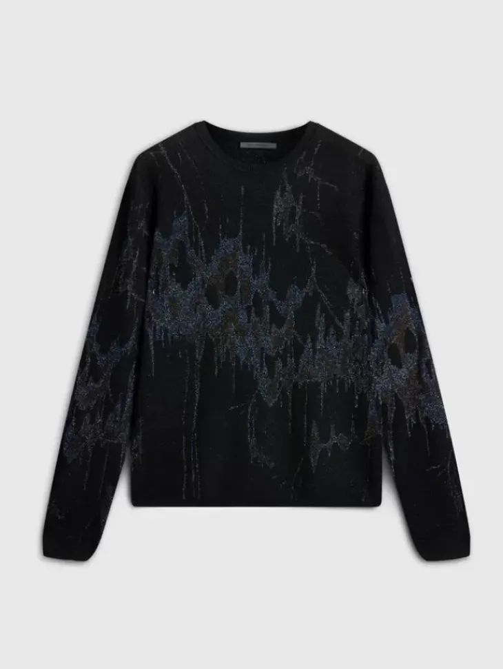 Sweaters>John Varvatos HILO CREW BLACK