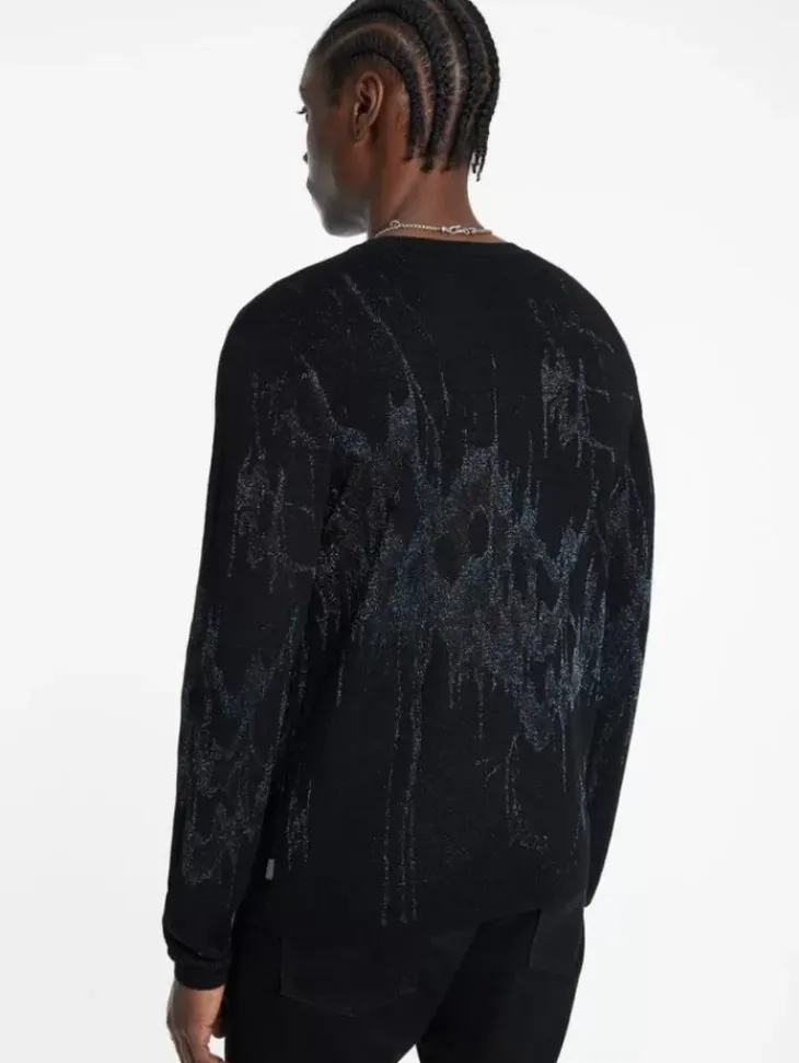 Sweaters>John Varvatos HILO CREW BLACK