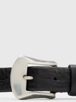 Belts|Leather Belts>John Varvatos HOUSTON BELT BLACK